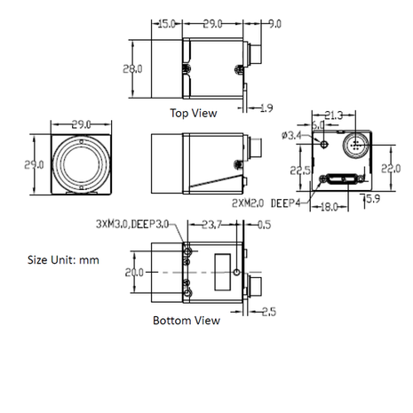 MER-230-168U3M, EOL, Replacement is MER2-230-168U3M