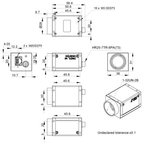 ME2P-2621-4GC-P, GMAX0505, 5120x5120, 4fps, 1.1", Global shutter, CMOS, Color