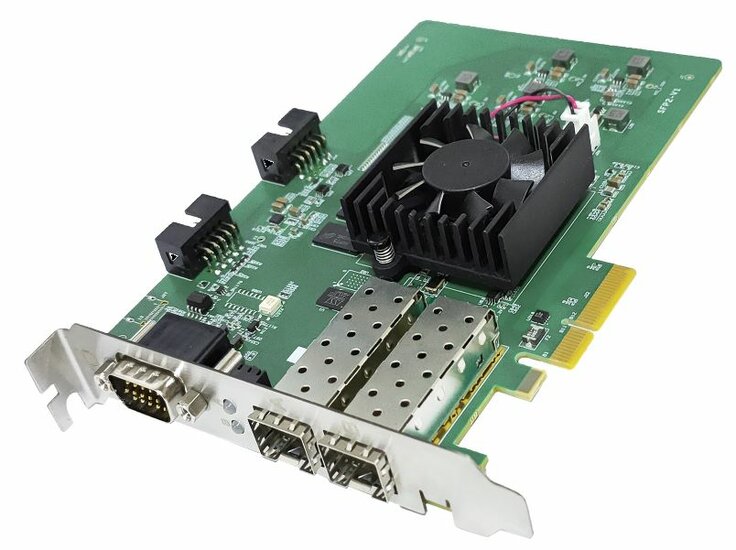 VA16-PCIe4-10GF-2, Adapter PCIe 3.0 x 4 - 10GigE - Dual port